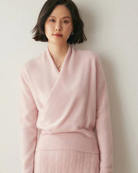 New Pure Cashmere V-Neck Knit Sweater