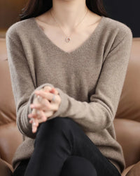 Merino Wool V-Neck Sweater