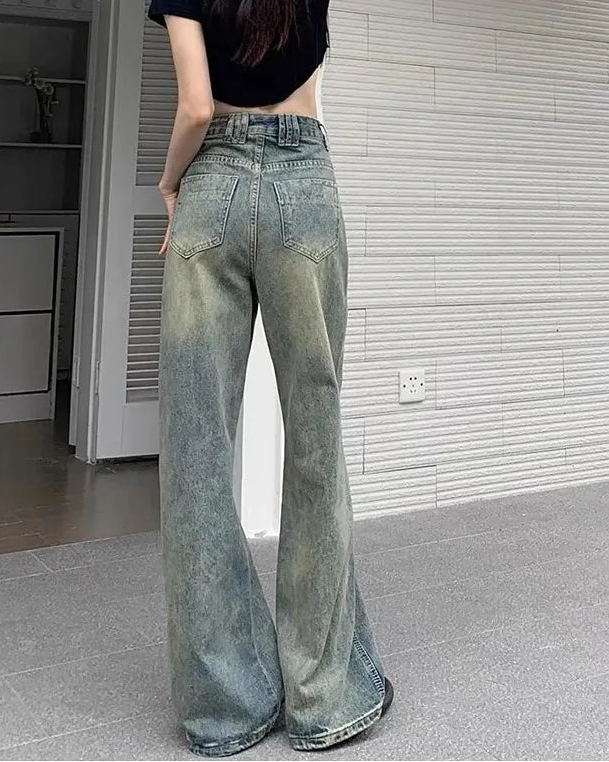 Vintage High Waist Wide-Leg Jeans