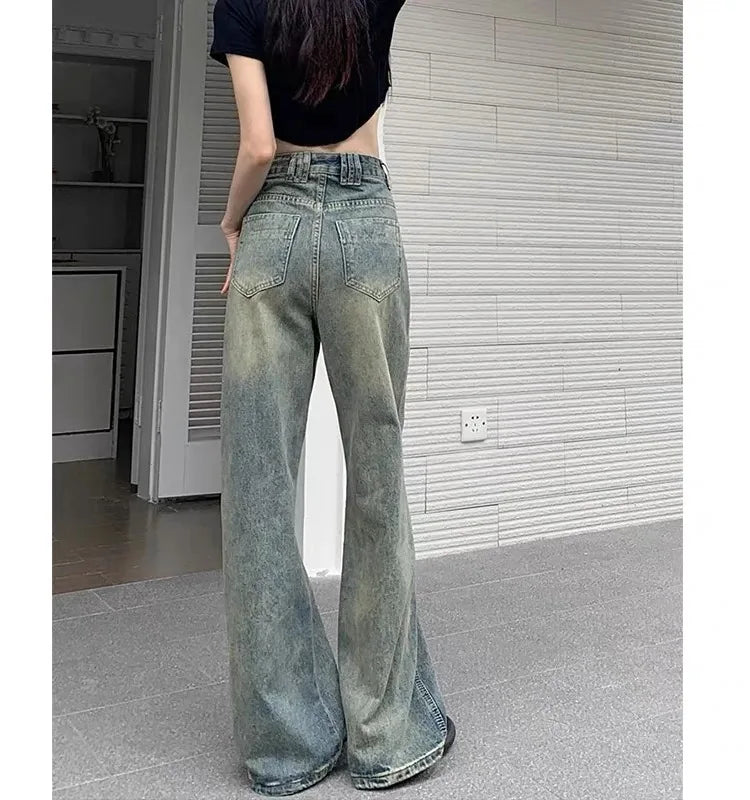 Vintage High Waist Wide-Leg Jeans