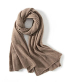 Wool Cashmere Openwork Wrap Shawl Scarf