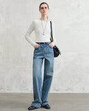 Wool Superfine Seamless Crew Neck Sweater