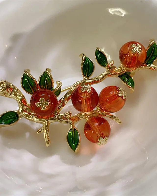 Exquisite Ruyi-Style Chinese Brooch