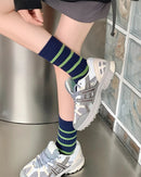Striped Retro Loose Crew Socks