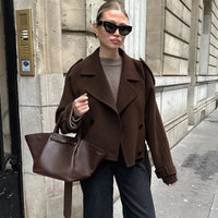 Double Breasted Short Jacket