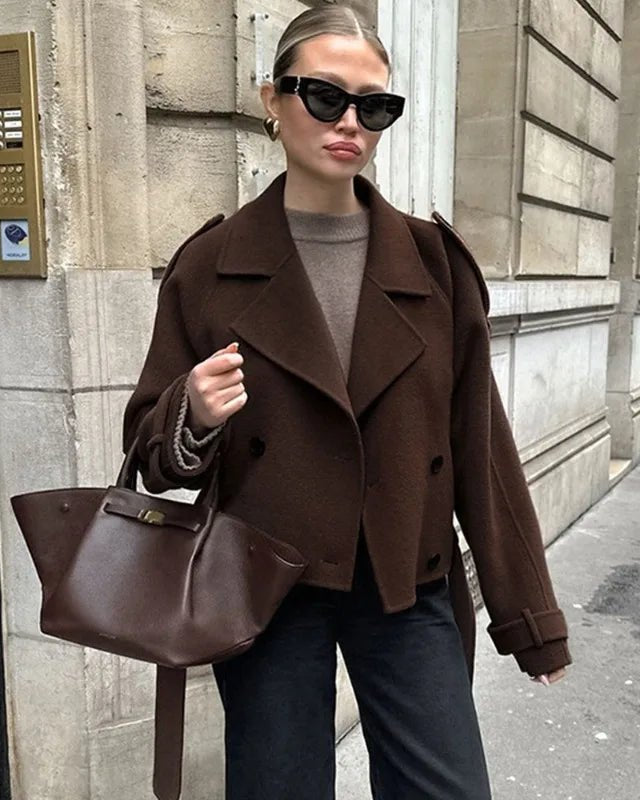 Double Breasted Short Jacket