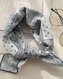 Floral Print Small Square Scarf