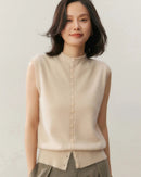 Cashmere Pullover Knitted Sleeveless Sweater Vest