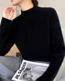 Pure Cashmere Half-Turtleneck Pullover