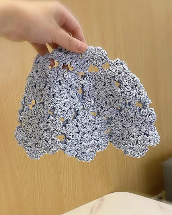 Breathable Hollowed Knit Beret Hat