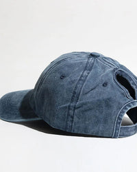Washed Ponytail Baseball Cap