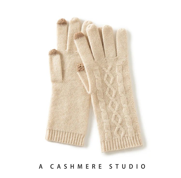 Full Finger Pure Cashmere Gloves