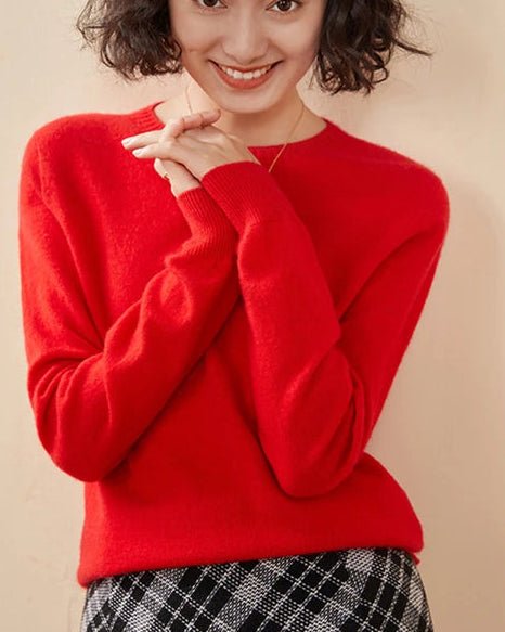 Cashmere Casual Crew Neck Loose Sweater