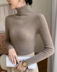 Cashmere Turtleneck Slim-Fit Pullover Sweater