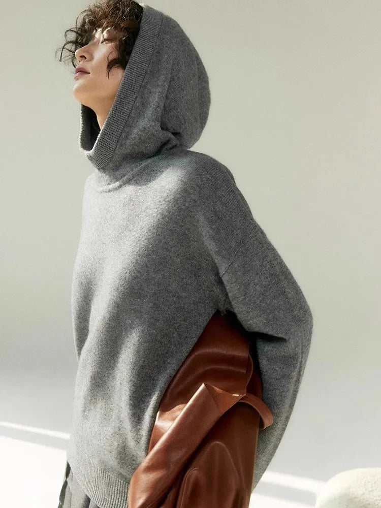 Base Knit Sweater Hoodies