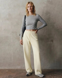 High-Waisted Wide-Leg Sweatpants