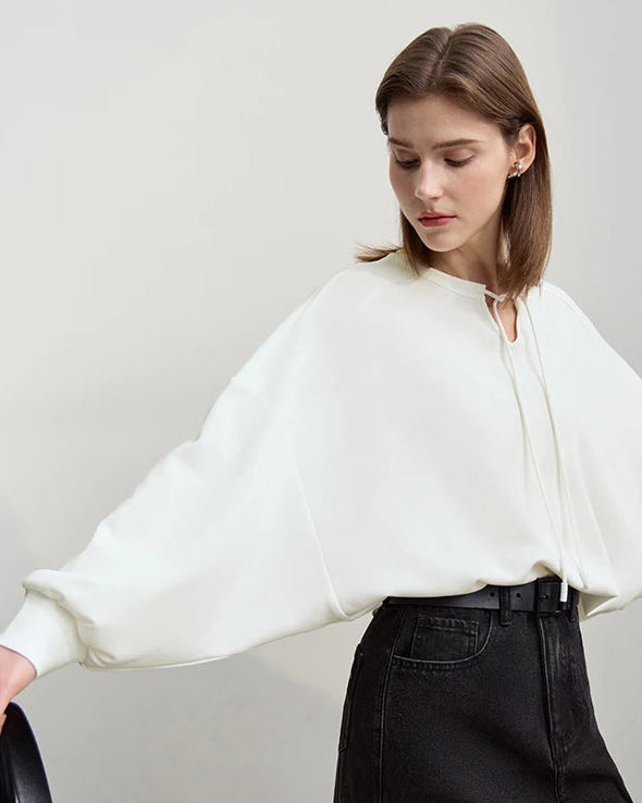 Casual Cotton Loose-Fitting Long-Sleeved Sweatshirt