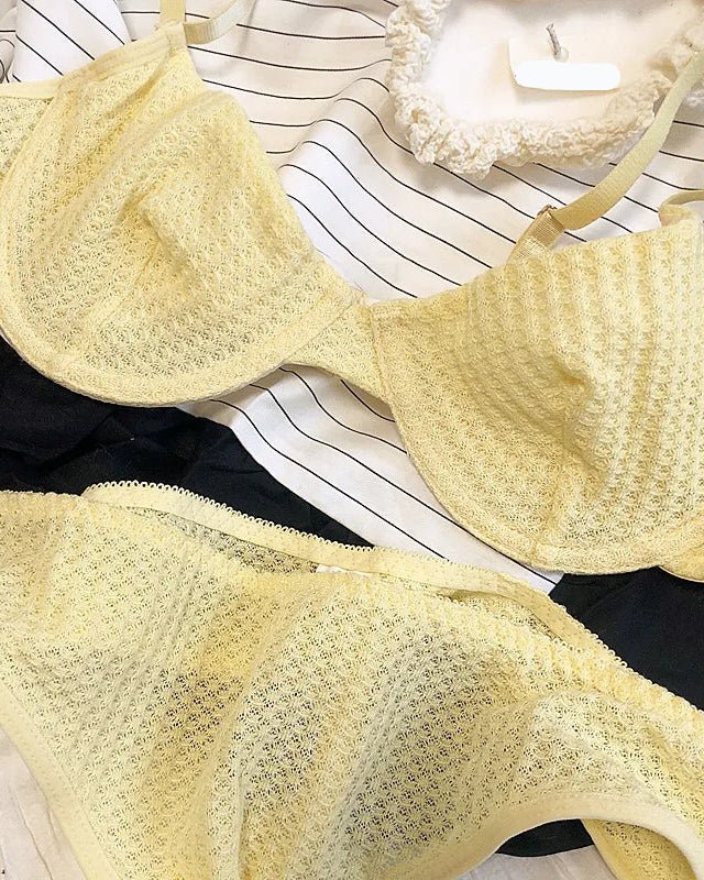 Sexy Ultra-Thin Breathable French Push-Up Bra Set