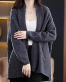 Soft And Thick Wool Cardigan Shawl