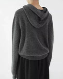 Cashmere Hooded Cardigan Sweater