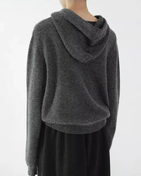 Cashmere Hooded Cardigan Sweater
