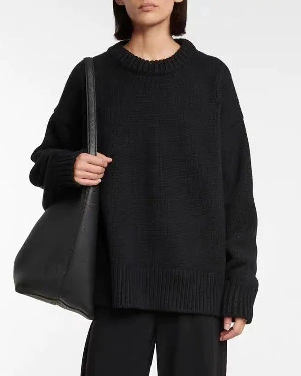 Round Neck Loose Cashmere Sweater