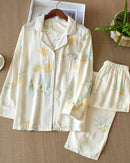 Floral Print Long-Sleeve Pajama Set