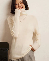 Soft Cashmere Turtleneck Slim-Fit Sweater