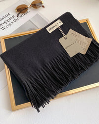 Thick Faux-Cashmere Shawl