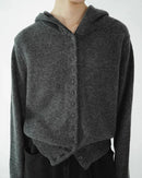 Cashmere Hooded Cardigan Sweater