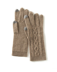 Women's Cashmere Knitted Wrist Gloves