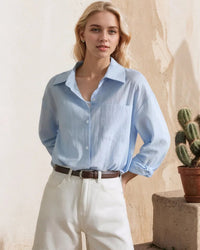 Oversized Cotton Linen Shirt