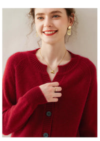 Cashmere Knitted Cardigan