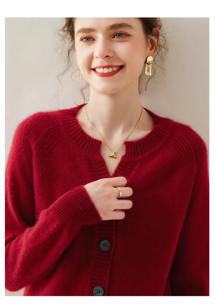 Cashmere Knitted Cardigan