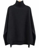 Thick Cashmere Mock Neck Sweater