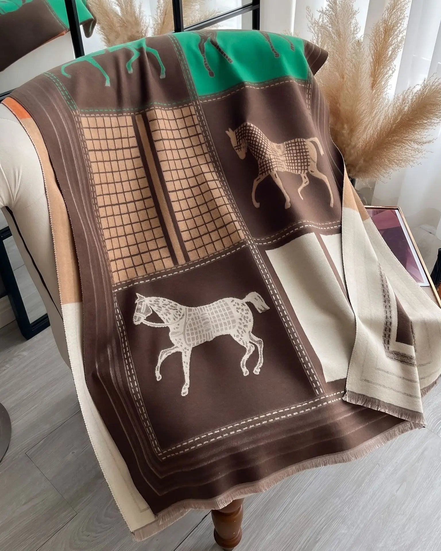 Oversized Printed Wrap Scarf Shawl