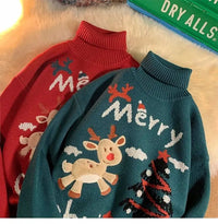 Turtleneck Christmas Sweater Ugly Sweater