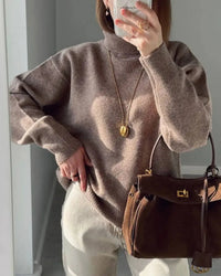 Women's Wool Turtleneck Sweater
