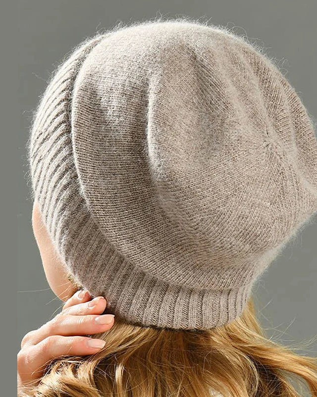Satin-Lined Cashmere Beanie