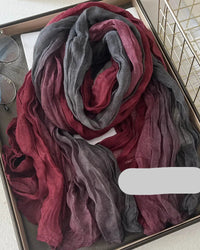 Pleated Long Scarf Shawl