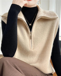 Half-Zip Merino Wool Vest