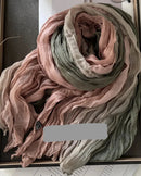Pleated Long Scarf Shawl