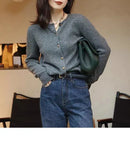 Crewneck Short Cardigan