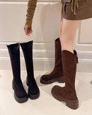 Stretch Knee-High Boots