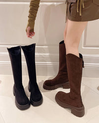 Stretch Knee-High Boots