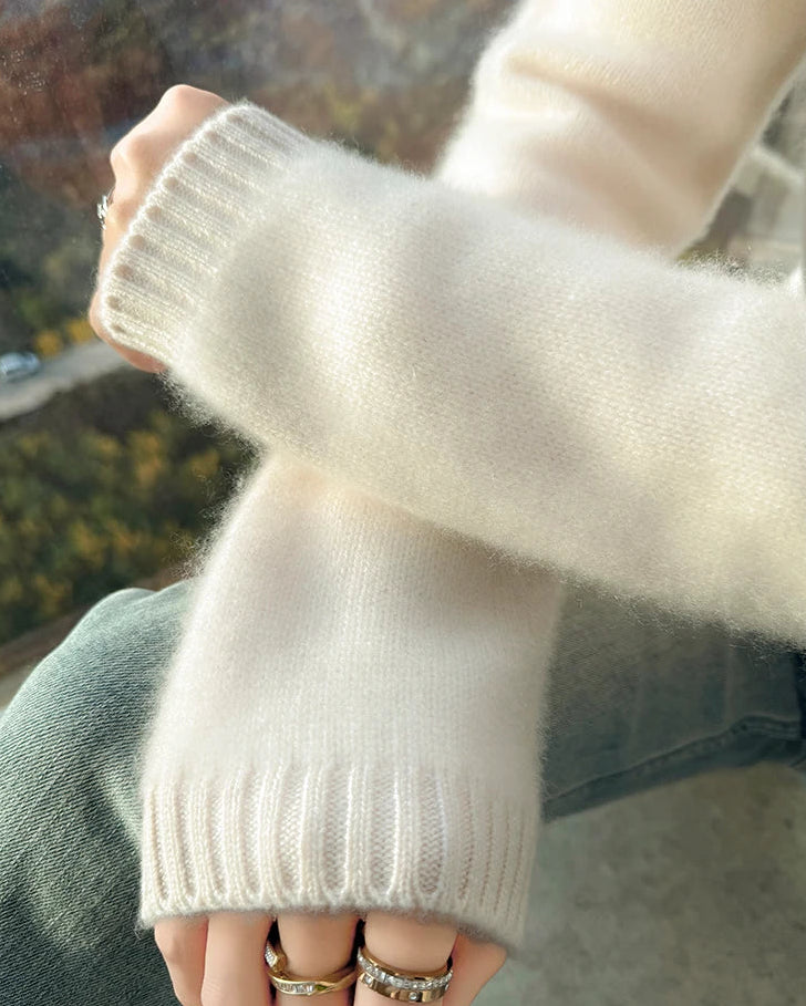Thick Merino Wool Zip Turtleneck Sweater