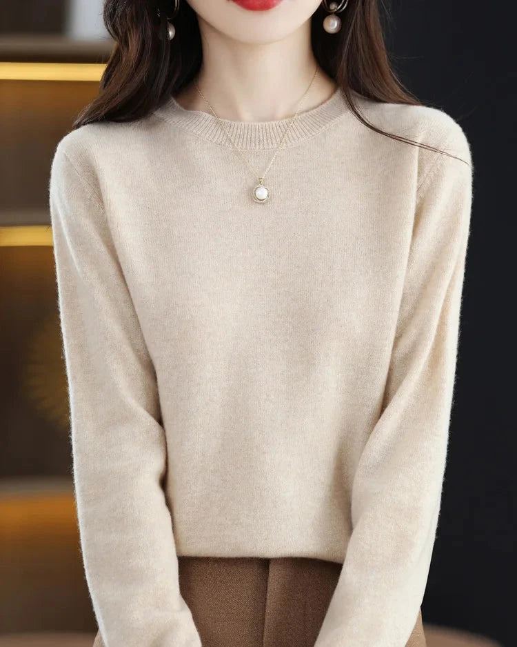 Merino Wool Round Neck Sweater