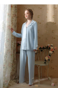 Turn-Down Collar Two-Pieces Pajamas