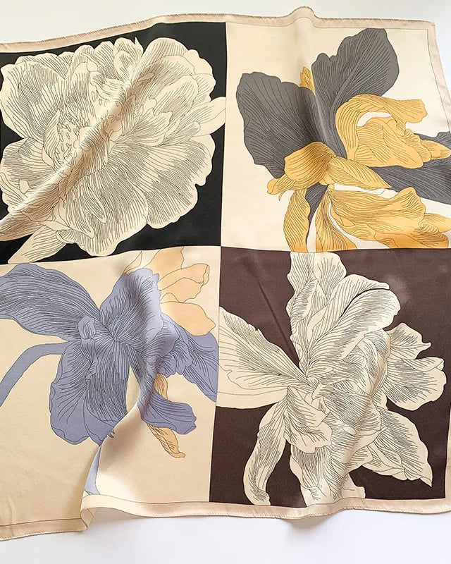 New Women's Silk Printed Scarf