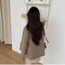 Turn Down Collar Double Breasted Short Wool Coat